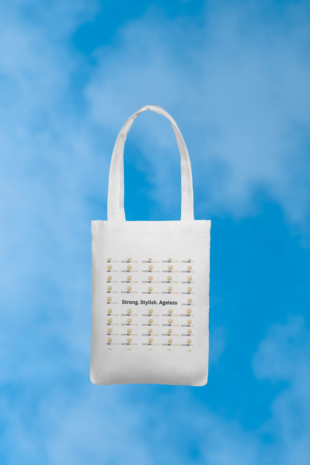 Over60Young Tote Bag - Multi-logo Design